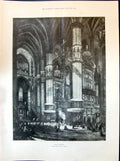 Old 1898 Milan Cathedral Architecture Tower Bridge London Kew Reach R Victorian