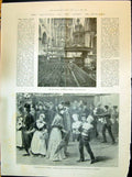 Old 1898 Church Ceremony Crowning Queen Holland Selling Busts Kalvers Victorian