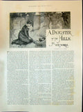 Old 1898 Story Illustration Daughter Hill Norris Almond Sorrow Graves Victorian
