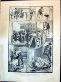 Old 1898 Water Famine London Richmond Hill Whale Birchington-On-Sea M Victorian