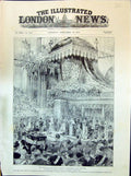 Old 1898 Crowning Queen Wilhelmina Holland Taking Oath Mieuve Kerk Am Victorian