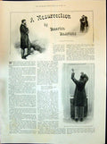 Old Print 1898 Story Illustration Resurrection Maarten Maartens Wal Paget 19th