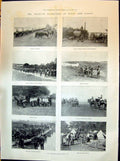 Old 1898 Military Manoeuvres Wilts Dorset Horse Guards Pontoon Bridge Victorian
