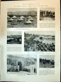 Old 1898 Candia War English Camp Moslems Arkhanes Gate Cretan Chiefs Victorian