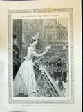 Old 1898 Coronation Queen Wilhelmina Holland Balcony Palace Amsterdam Victorian