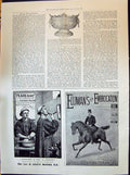Old Print 1898 Cycling Cup Mellins Pears Soap Ellimans Royal Embrocation 19th