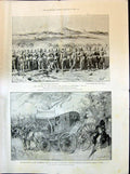 Old 1898 Royal Warwickshire Seaforth Highlanders War Soudan Wilhelmin Victorian