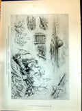 Old 1898 Discovery Lake Dwelling River Clyde Dumbuck Crannog Canoe Ma Victorian