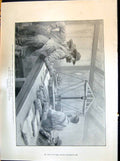 Antique Print 1898 Scene Bank British North America Dawson City GMining Klo