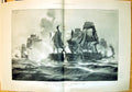 Original Old Antique Print 1898 Trafalgar War Ships Battle Charles Lacy 19th