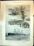 Old 1898 Ship Terrible Cruiser Cordite Ammunition Dupuy Wilson Lugard Victorian