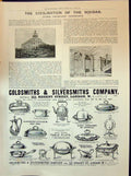Antique Print 1898 Gsmith Silversmith Ladies Fashion Stylish Gown Costume 19th