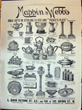 Old Print 1898 Mappin Webb Christmas Gifts Sterling Silver Prince'S Plate 19th