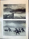 Old 1898 Klondike Fort Simpson British Columbia Funeral Scene Oxborou Victorian