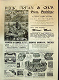 Antique Old Print 1898 Peek Frean Plum Puddings Robinson Cleaver Drew Troches