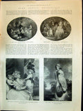 Old Print 1898 Countess Harrington Reyns Farren Lawrence Tea-Garden Morl 19th