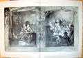 Original Old Antique Print 1898 Happy New Year Celebrations Family Home Wilson