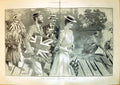 Original Old Antique Print 1899 Boating Season Romance River Boat Begg 0 19th