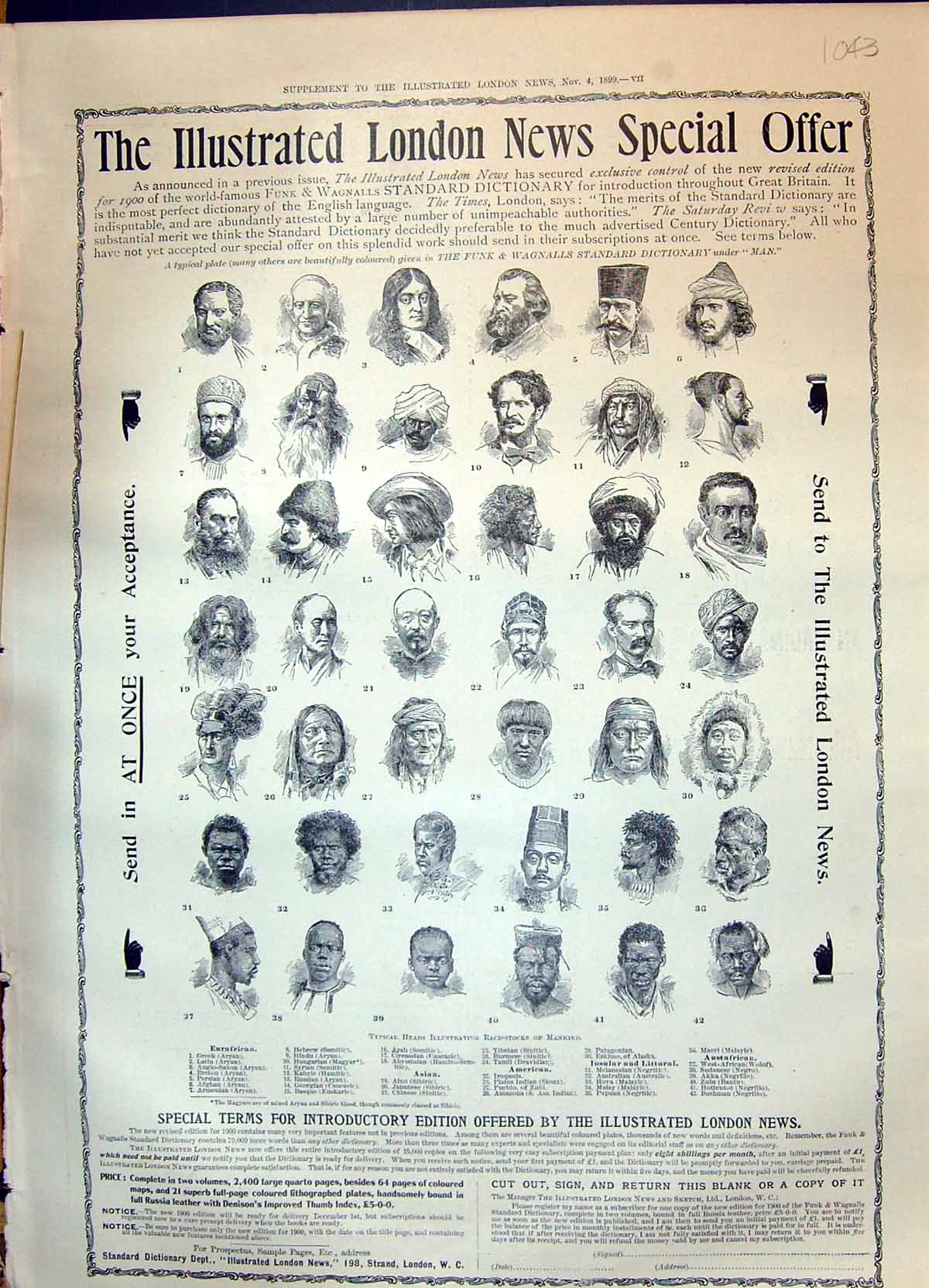 Old Print 1899 Illustrated London News Men Greek Asian American Insular 19th