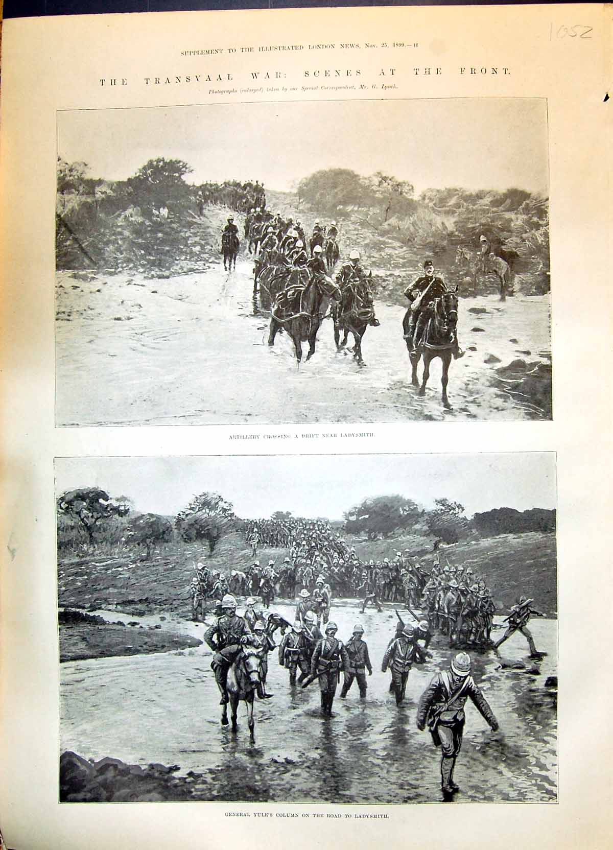 Old 1899 Transvaal War Artillery General Yule Ladysmith ElandslaagteVictorian