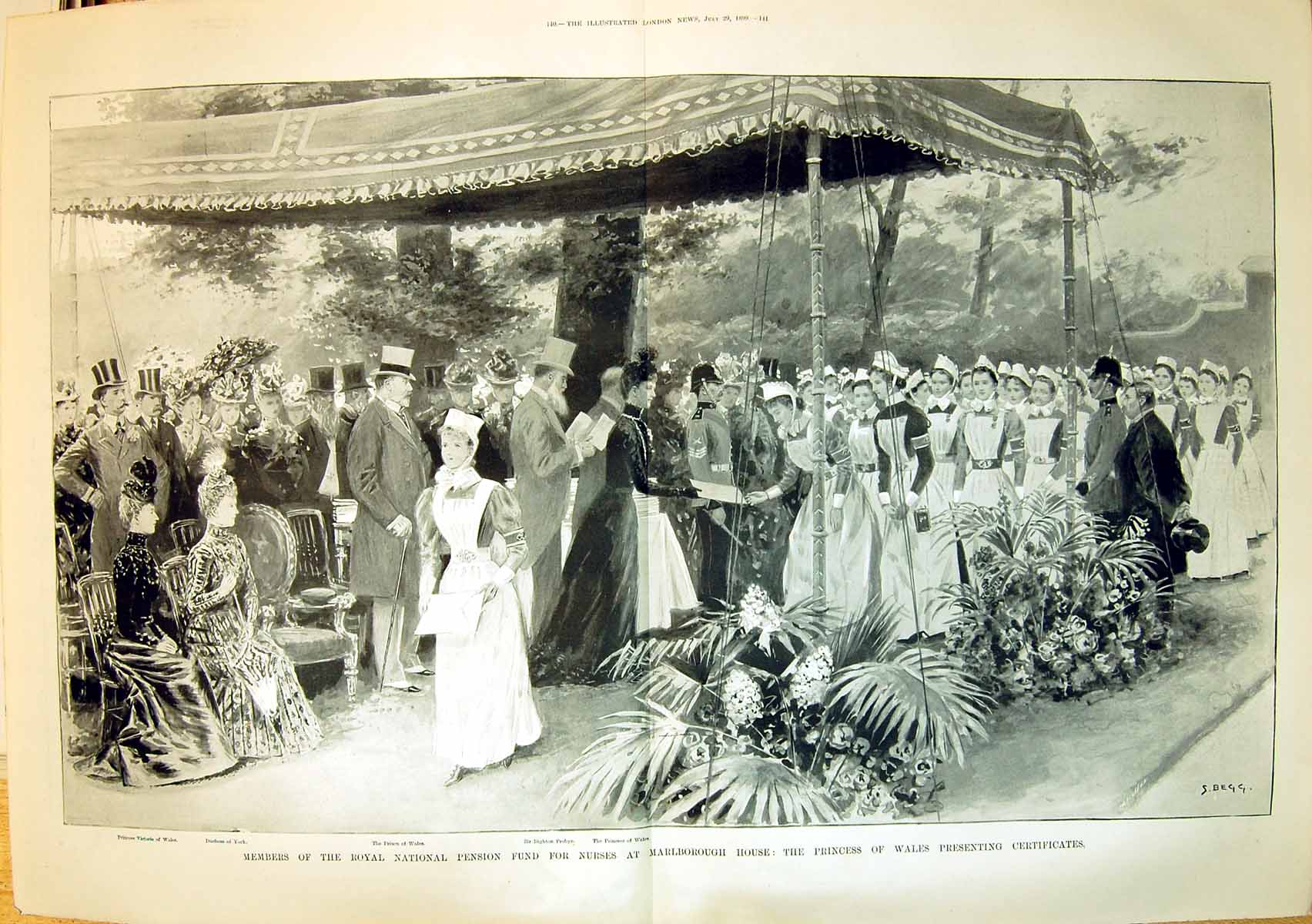 Old 1899 Royal National Pension Fund Marlborough Princess Wales Proby 19th