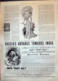 Antique Old Print 1899 Ladies Fashion Voile Costume Goodwood Eno'S Fruit Salt