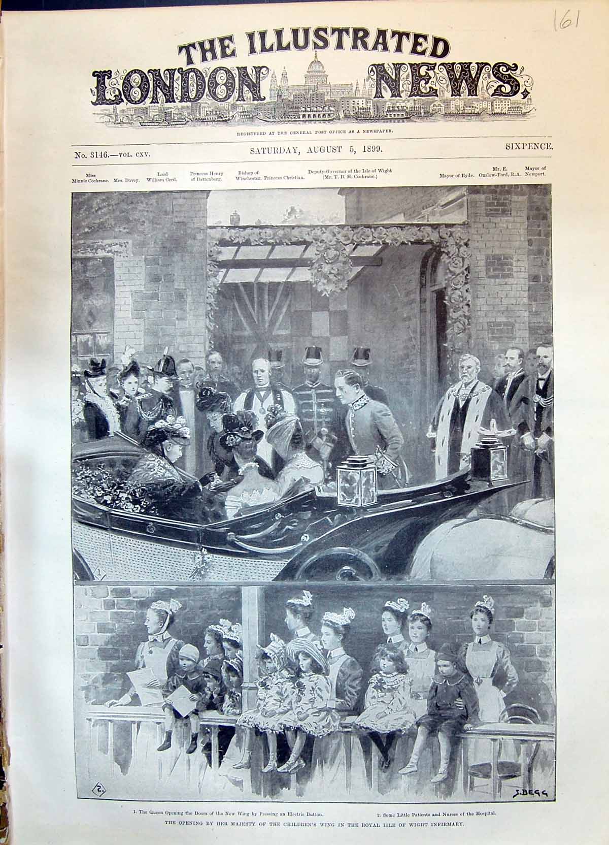 Old 1899 Queen Victoria Children Wing Royal Isle Wight Hospital Infir Victorian