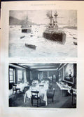 Old 1899 Navy Ship Lough Swilly Prince George Cowes Convamore Castle Victorian