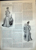 Old Print 1899 Advertisement Seasonable Travelling Coat Boxcloth Driving 19th