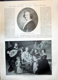 Old 1899 Vandyck Painter Ribaucourt Family Reculvers Sister Towers He Victorian