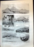 Old 1899 Hurricane West Indies Leeward Islands Nevis Kitts Davenport Victorian
