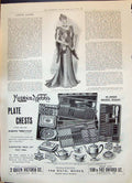 Antique Old Print 1899 Ladies Fashion Black Chiffon Lace Dress Mappin Webb 19th