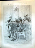 Old 1899 Dreyfus Court-Martial Rennes Prime Minister France Court Sce Victorian