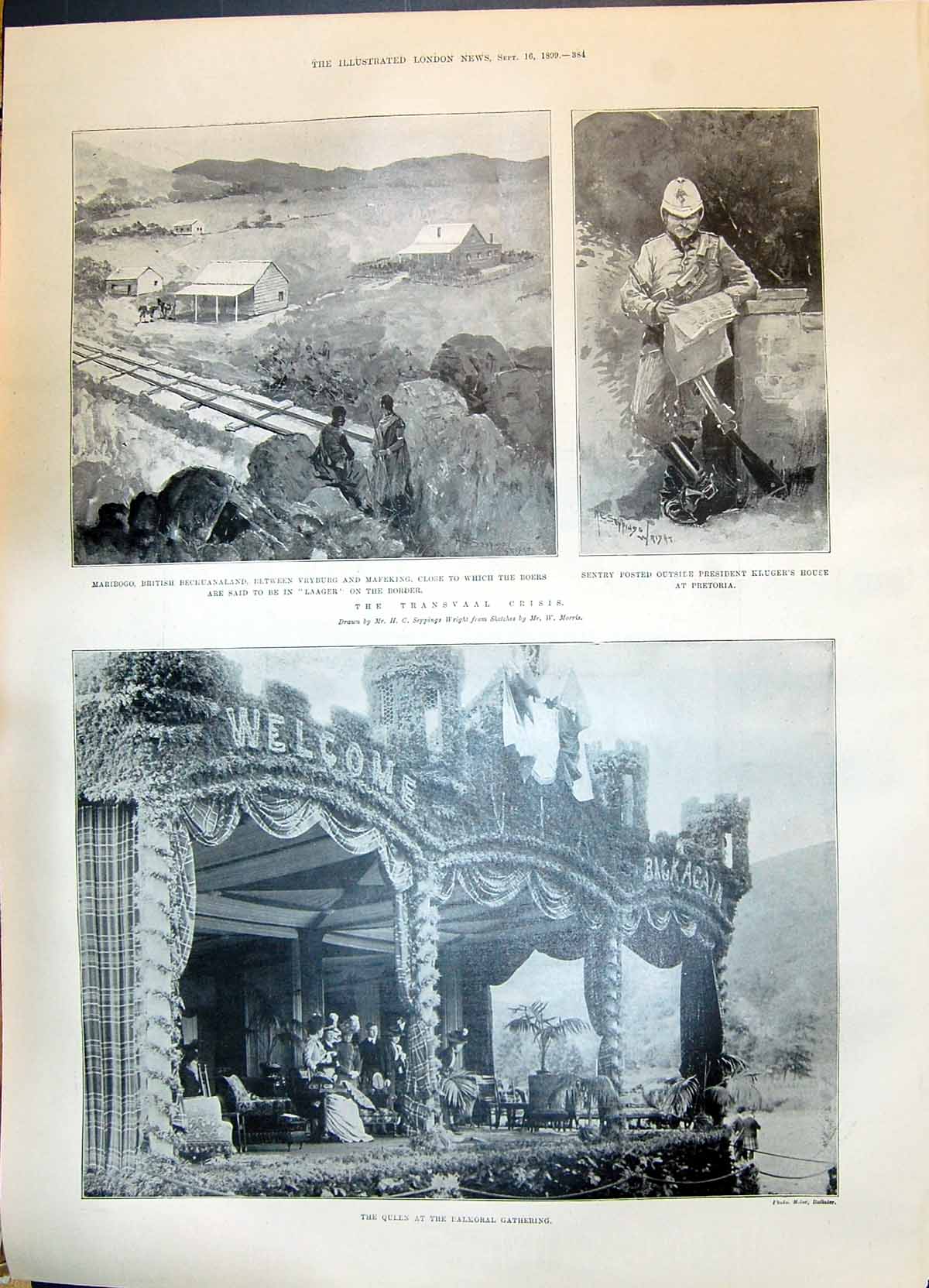 Old 1899 Transvaal War Queen Balmoral Maribogo Dreyfus Dillon Crawfor Victorian