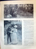 Old 1899 Story Illustration Deborah Kathrines Macquoid Romance Forest Victorian
