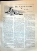 Old 1899 Story Illustration Million Heiress Besbit Wal Paget Romance Victorian