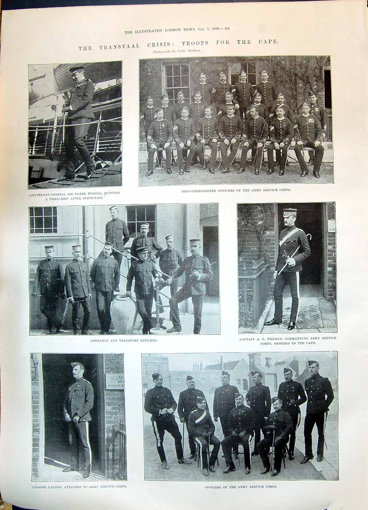 Old 1899 Transvaal War Russell Welman Landon Douglas Scott Monroe Smi Victorian