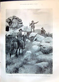 Old 1899 Boers War Bontibok Flats Giaka Kop Transvaal War Africa Pret Victorian