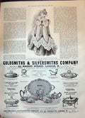 Old Antique Print 1899 Gsmith Silversmith Evening Wrap White Cloth Dress 19th