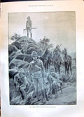 Old 1899 African Warfare Mounted Infantry Seaforth Highlanders Balmor Victorian