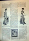 Old 1899 Ladies Fashion Autumn Costume Gown Dresses Plate John Fleure Victorian