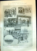 Old 1899 Transvaal War Royal Munster Fusiliers Arundel Castle Ship Ca Victorian