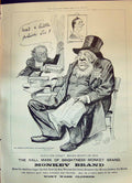 Old Antique Print 1899 Advertisement Monkey Brand Soap Man Polish Kruger 19th