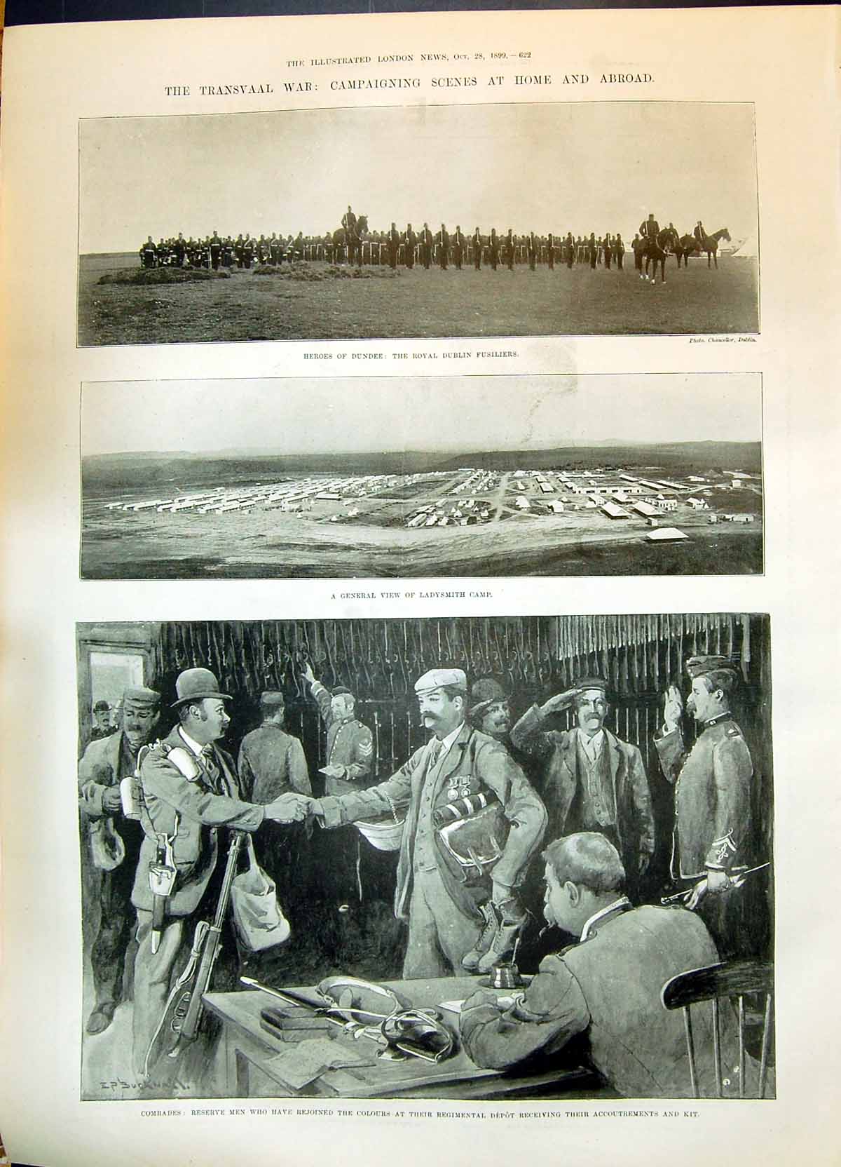 Old 1899 Transvaal War Dublin Fusiliers Ladysmith Buller Norman Nurse Victorian