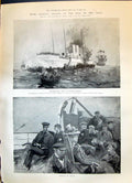Old 1899 General Buller Ship Moor Madeira Mule Battery Essex Regiment Victorian