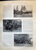 Old 1899 Transvaal War Mountain Artillery Mule Battery Officers Photo Victorian