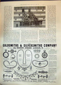 Old Print 1899 Draft Seamen War Ship Sailors Portsmouth Gsmith Silversmi 19th