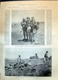 Old 1899 Transvaal War Battle Rietfontein Indian Bearers Military Bal Victorian