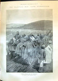 Old Print 1899 Transvaal War Elandslaagte Ladysmith Wounded Siers Christ 19th