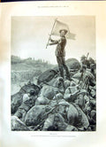 Old Print 1899 Boer Tactics White Flag Siers Christmas Presents Mappin H 19th